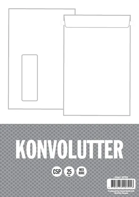 Konvolut relief m65 med rude 25 stk 90 gram