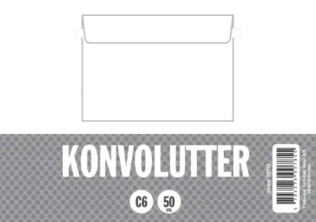 Konvolut relief c5p uden rude 50 stk 90 gram